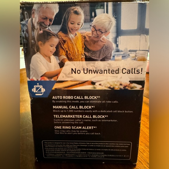 Panasonic cordless phone with base, model KX-TGD830. New in box. - Picture 6 of 9